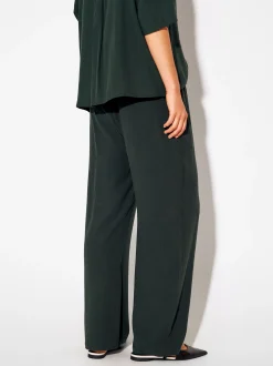 PARFOIS Pantalón De Lyocell Cintura Elástica Verde Flash Sale