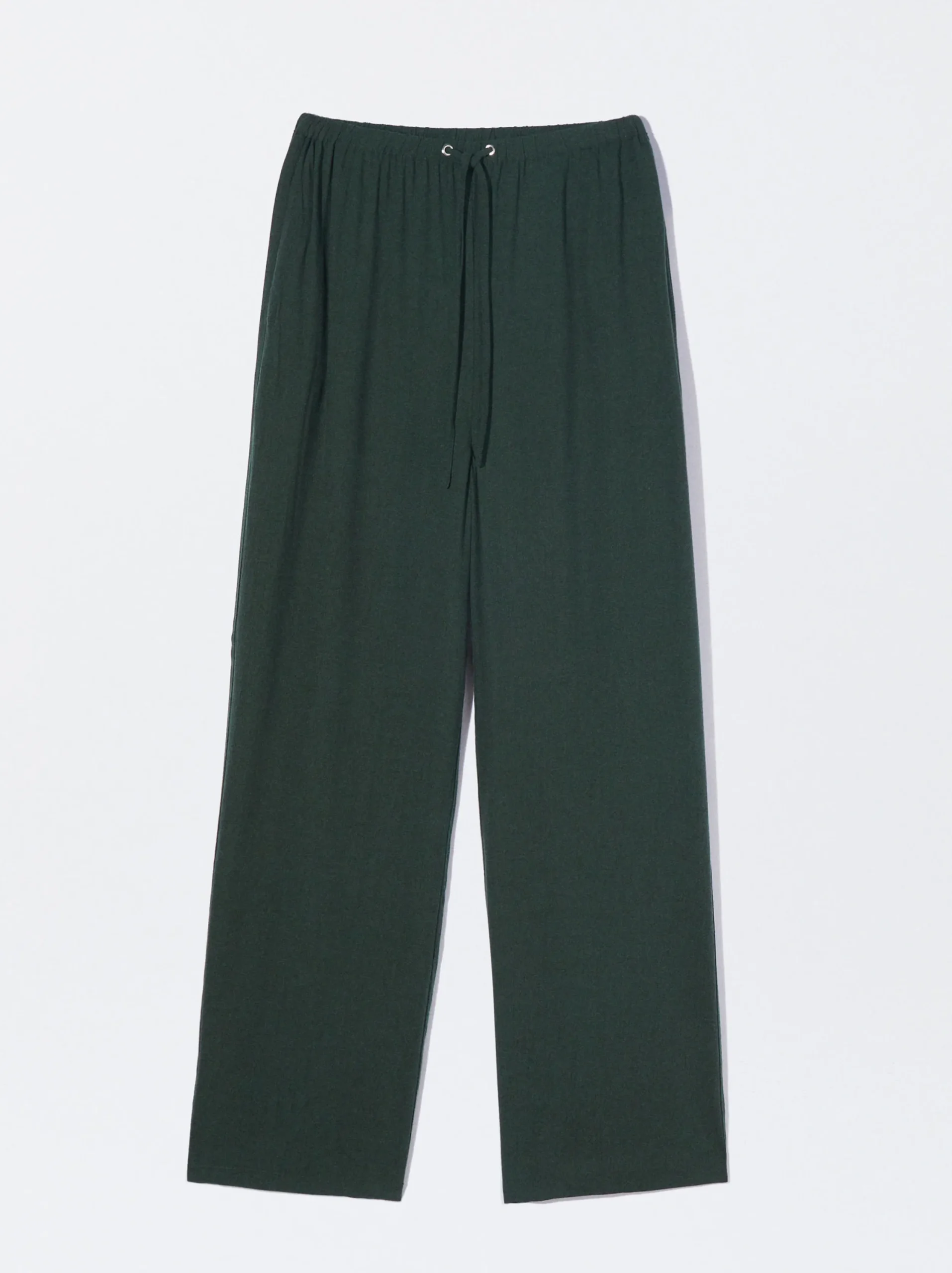 PARFOIS Pantalón De Lyocell Cintura Elástica Verde Flash Sale