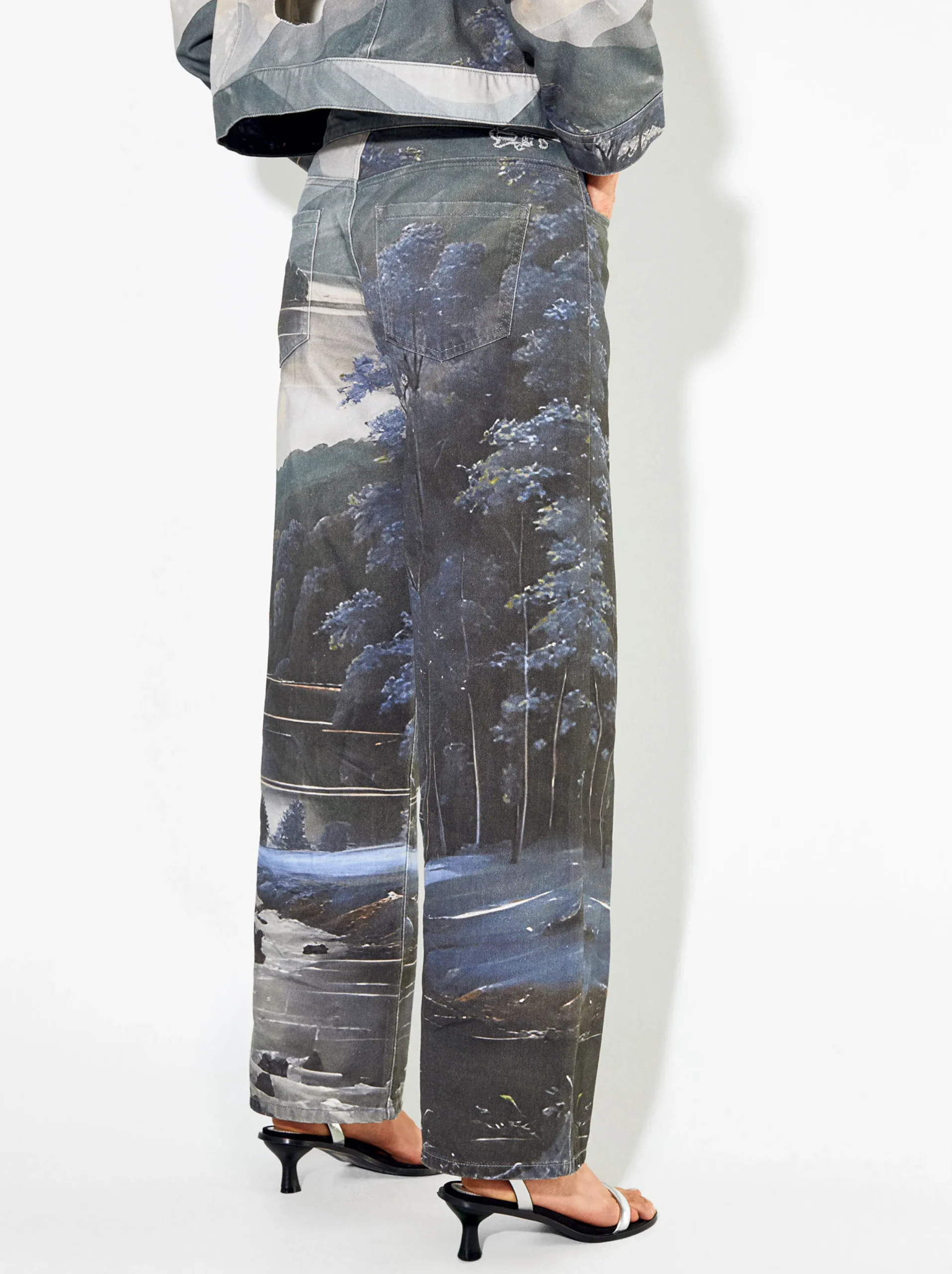 PARFOIS Pantalón Estampado 100% Algodón Multicor Hot