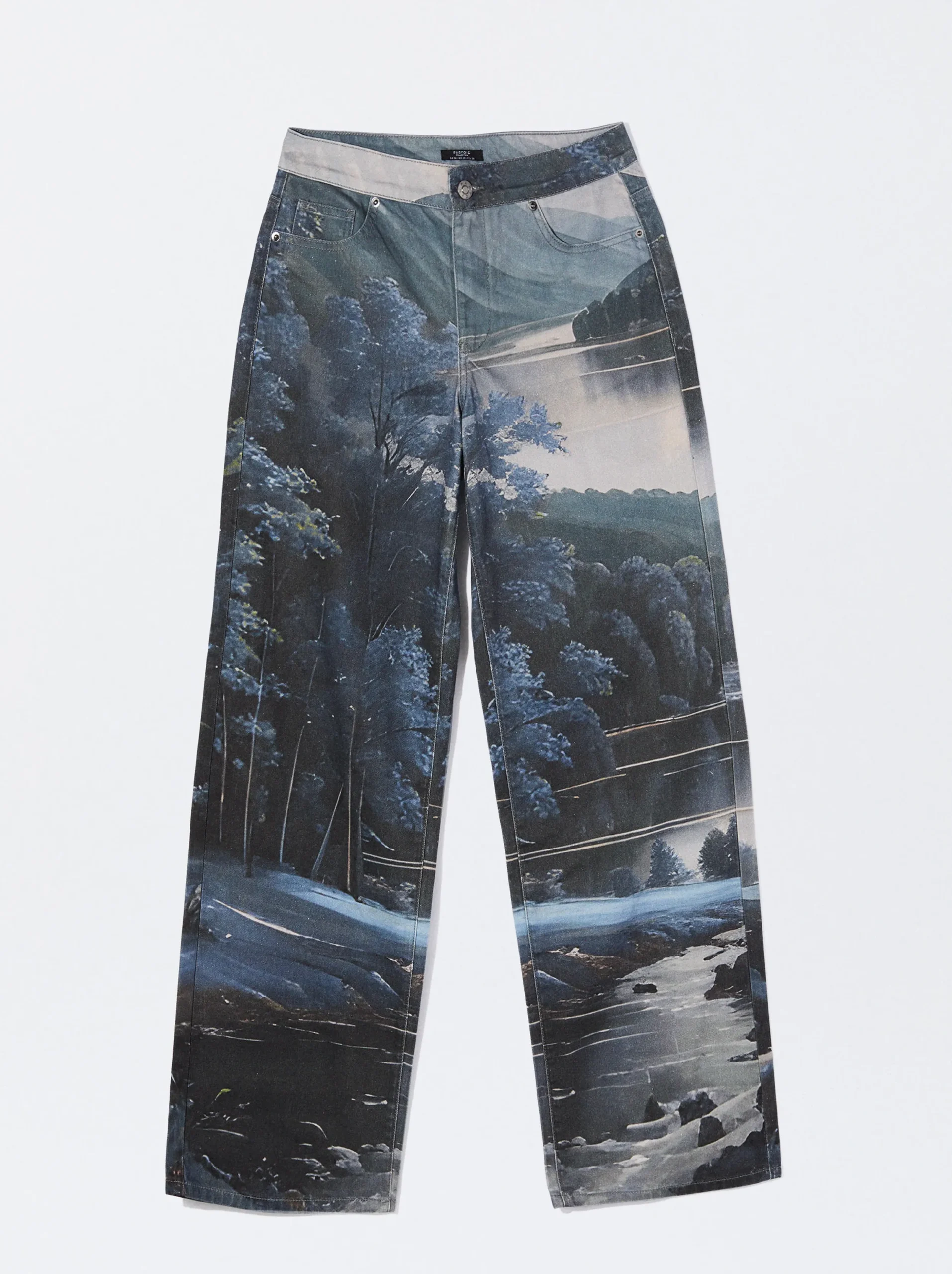 PARFOIS Pantalón Estampado 100% Algodón Multicor Hot