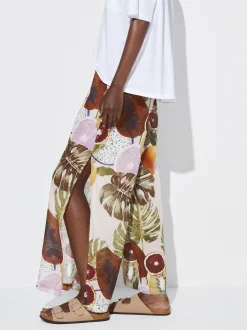 PARFOIS Pantal&oacute;n Estampado Algod&oacute;n Org&aacute;nico Multicor Best Sale
