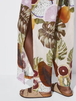 PARFOIS Pantal&oacute;n Estampado Algod&oacute;n Org&aacute;nico Multicor Best Sale