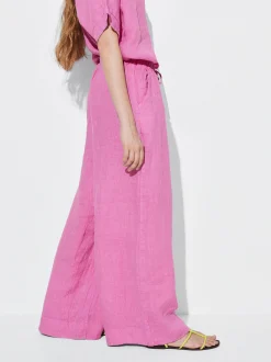 PARFOIS Pantal&oacute;n Fluido 100% Lino Rosa Sale