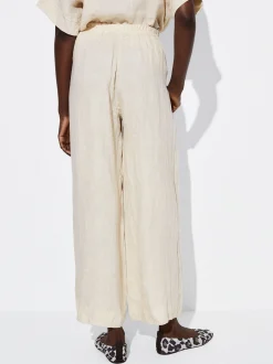 PARFOIS Pantal&oacute;n Fluido 100% Lino Crudo New