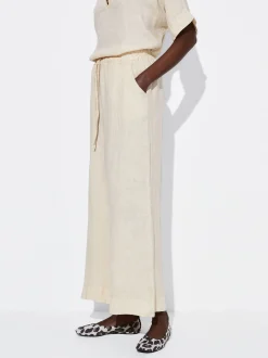 PARFOIS Pantal&oacute;n Fluido 100% Lino Crudo New