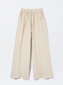 PARFOIS Pantal&oacute;n Fluido 100% Lino Crudo New