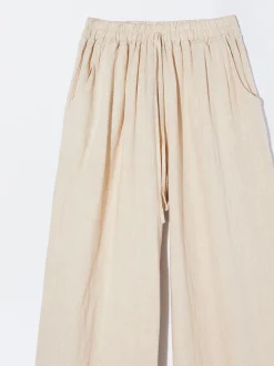PARFOIS Pantal&oacute;n Fluido 100% Lino Crudo New