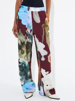 PARFOIS Pantal&oacute;n Fluido Con Cintura El&aacute;stica Multicor New