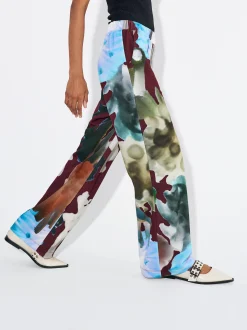 PARFOIS Pantal&oacute;n Fluido Con Cintura El&aacute;stica Multicor New