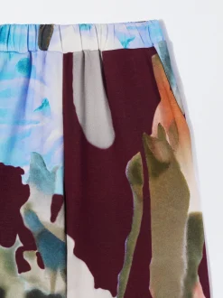 PARFOIS Pantal&oacute;n Fluido Con Cintura El&aacute;stica Multicor New