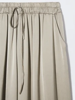 PARFOIS Pantalón Fluido Con Cintura Elástica Gris Hot