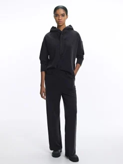PARFOIS Pantalón Fluido Con Cintura Elástica Gris Outlet