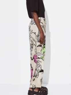 PARFOIS Pantalón Fluido Estampado Multicor Best Sale
