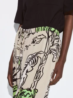 PARFOIS Pantalón Fluido Estampado Multicor Best Sale