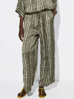 PARFOIS Pantal&oacute;n Fluido Estampado Caqui Store
