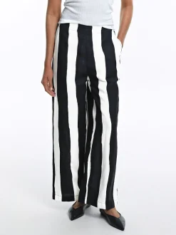 PARFOIS Pantal&oacute;n Lino Con Rayas Multicor Discount