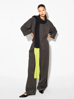 PARFOIS Pantalón Lyocell Animal Print Gris Hot