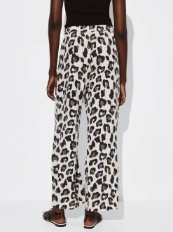 PARFOIS Pantalón Lyocell Animal Print Multicor New