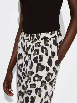 PARFOIS Pantalón Lyocell Animal Print Multicor New