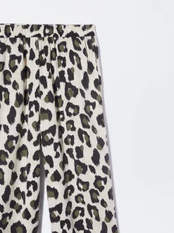 PARFOIS Pantalón Lyocell Animal Print Multicor New
