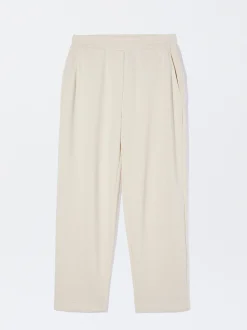 PARFOIS Pantalón Modal Cintura Elástica Blanco Best Sale
