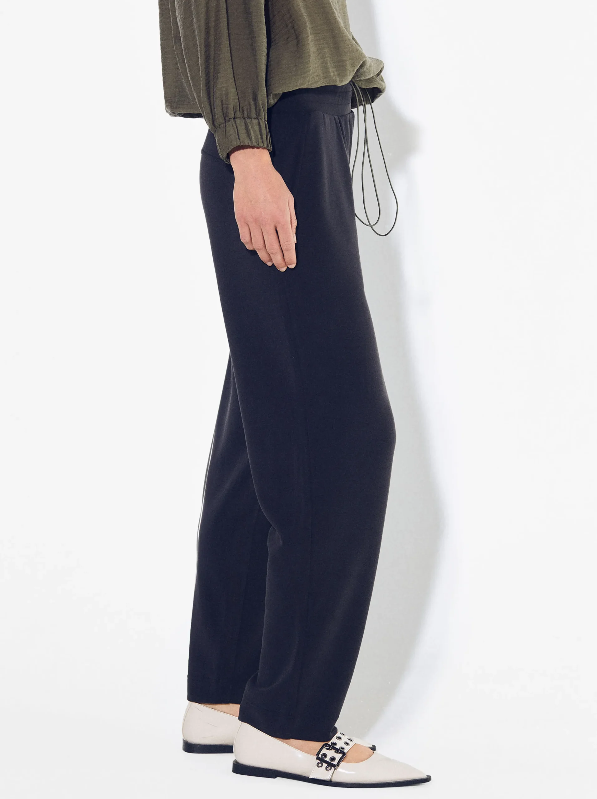 PARFOIS Pantalón Modal Cintura Elástica Gris Best Sale