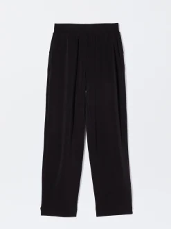 PARFOIS Pantalón Modal Cintura Elástica Gris Best Sale