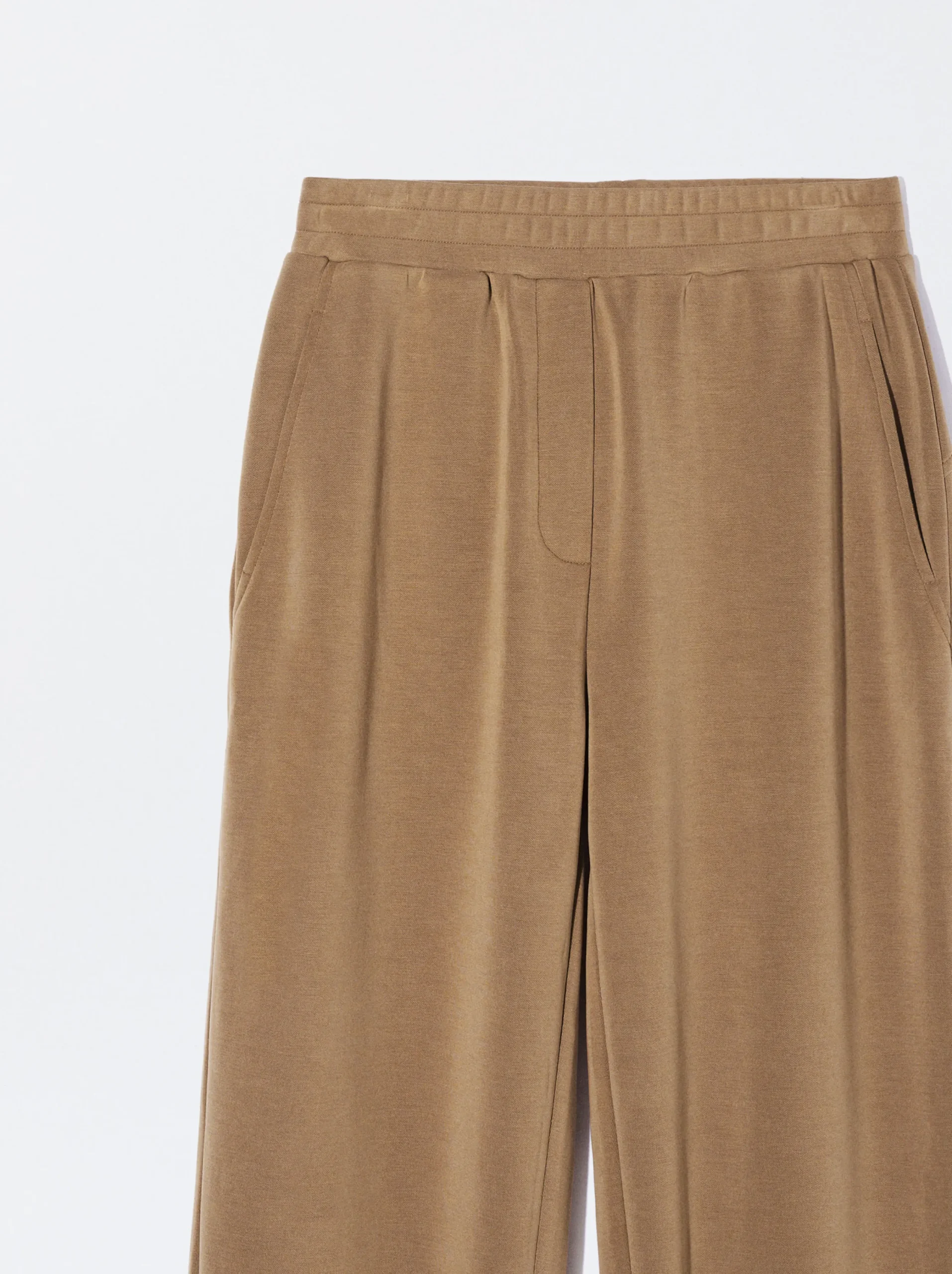 PARFOIS Pantalón Modal Cintura Elástica Camel Discount