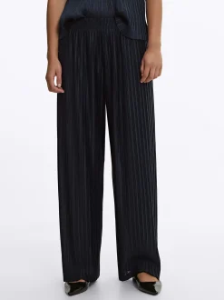 PARFOIS Pantal&oacute;n Plisado Cintura El&aacute;stica Gris Best