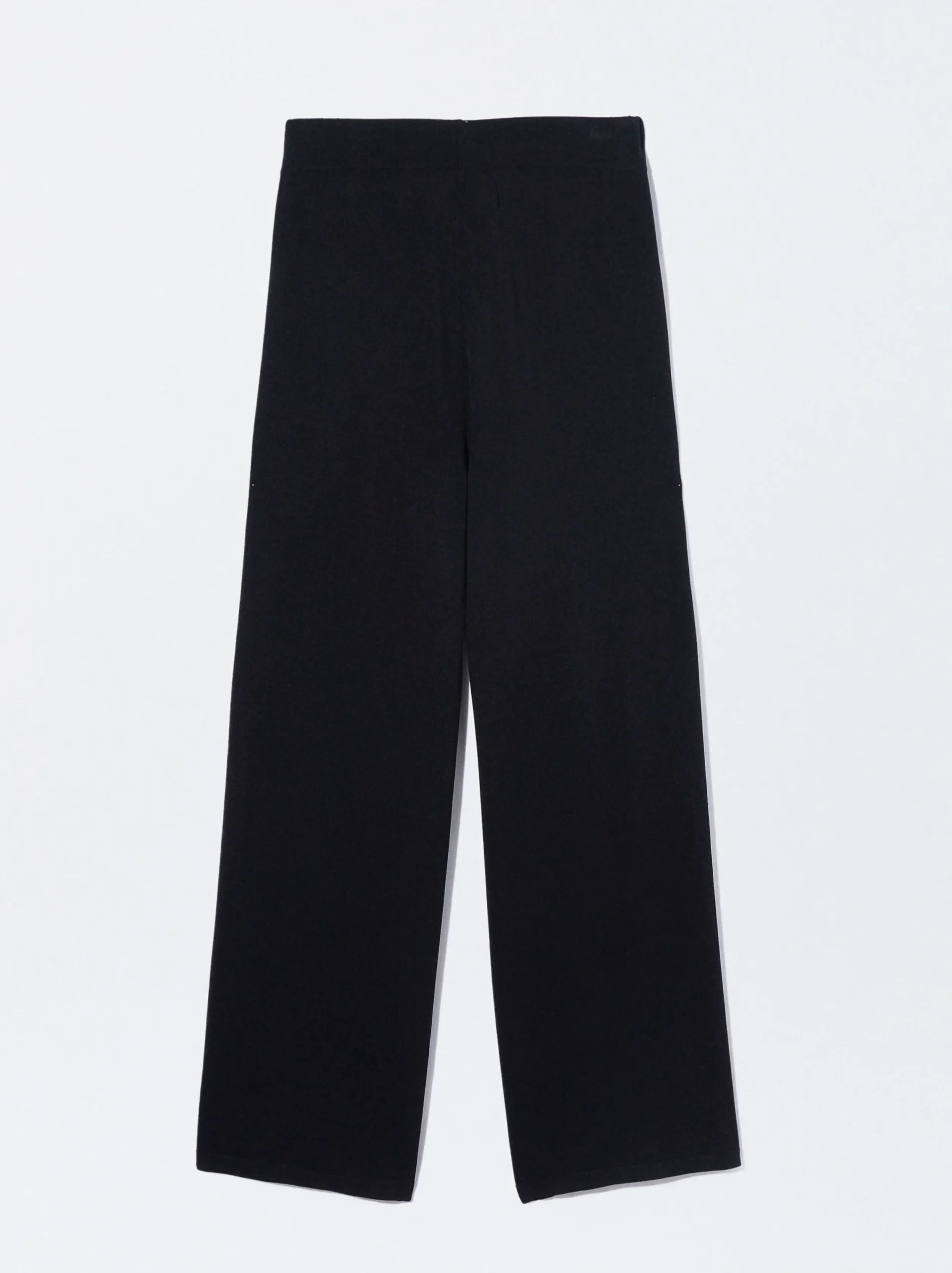 PARFOIS Pantalón Recto Cintura Elástica Negro Shop