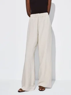 PARFOIS Pantal&oacute;n Recto Con Lino Crudo Sale