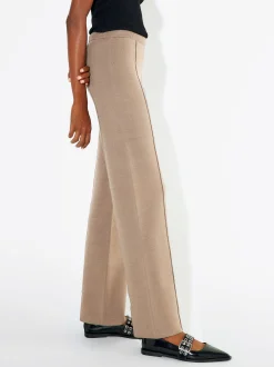 PARFOIS Pantal&oacute;n Recto De Punto Camel Best