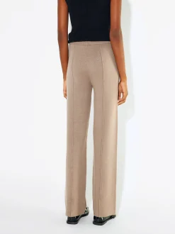 PARFOIS Pantalón Recto De Punto Camel Best