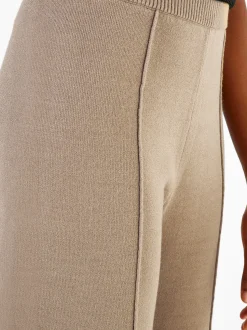 PARFOIS Pantalón Recto De Punto Camel Best