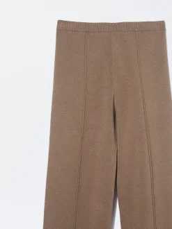 PARFOIS Pantalón Recto De Punto Camel Best
