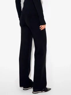 PARFOIS Pantalón Recto De Punto Negro Store