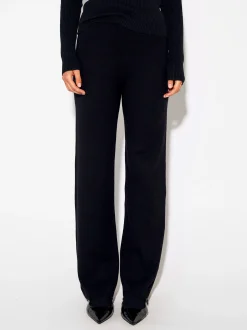 PARFOIS Pantalón Recto De Punto Negro Store