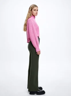 PARFOIS Pantal&oacute;n Recto De Punto Verde Discount