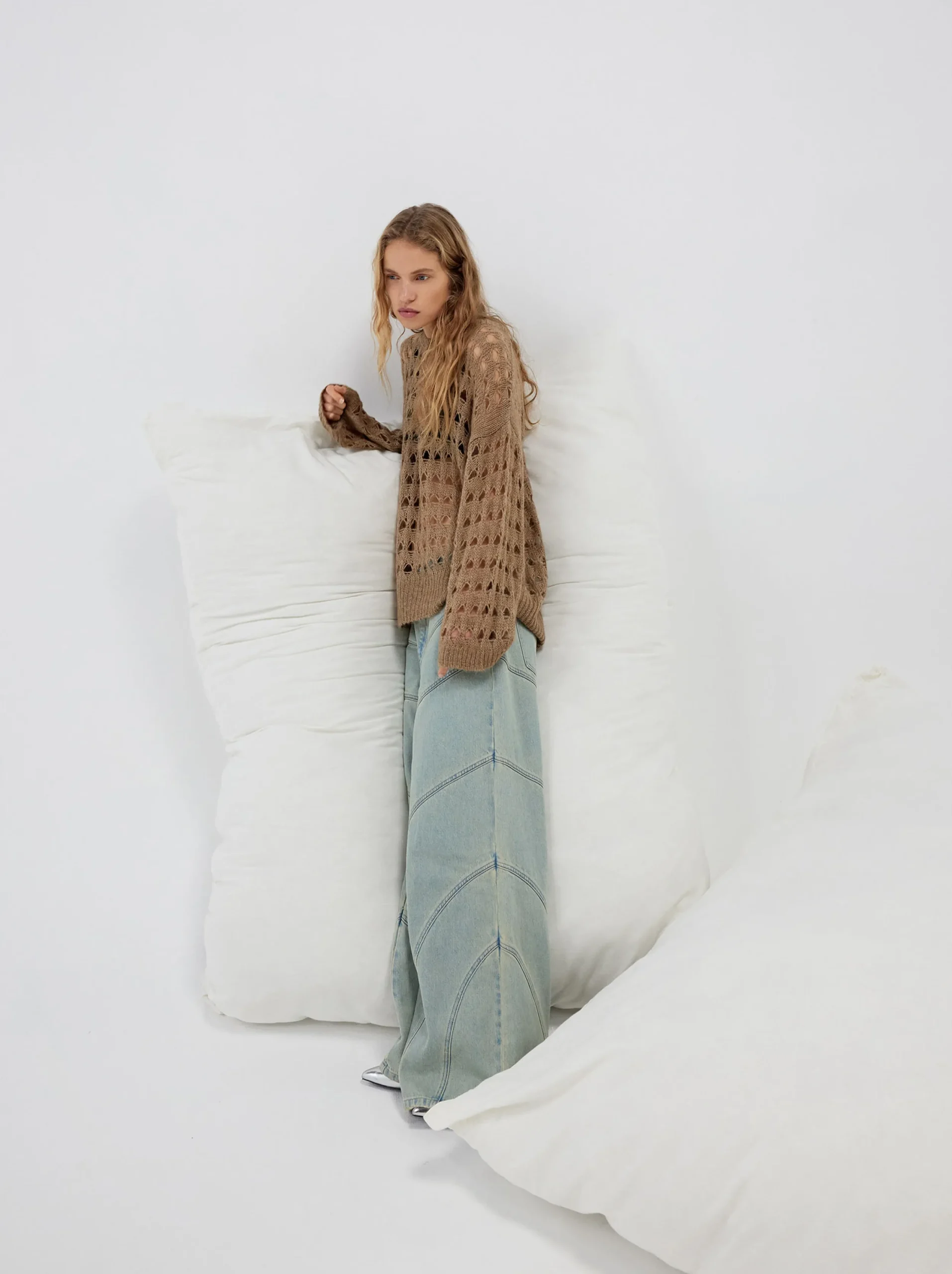 PARFOIS Pantalón Vaquero De Tiro Medio Azul Sale