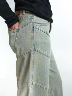 PARFOIS Pantalón Vaquero De Tiro Medio Azul Sale