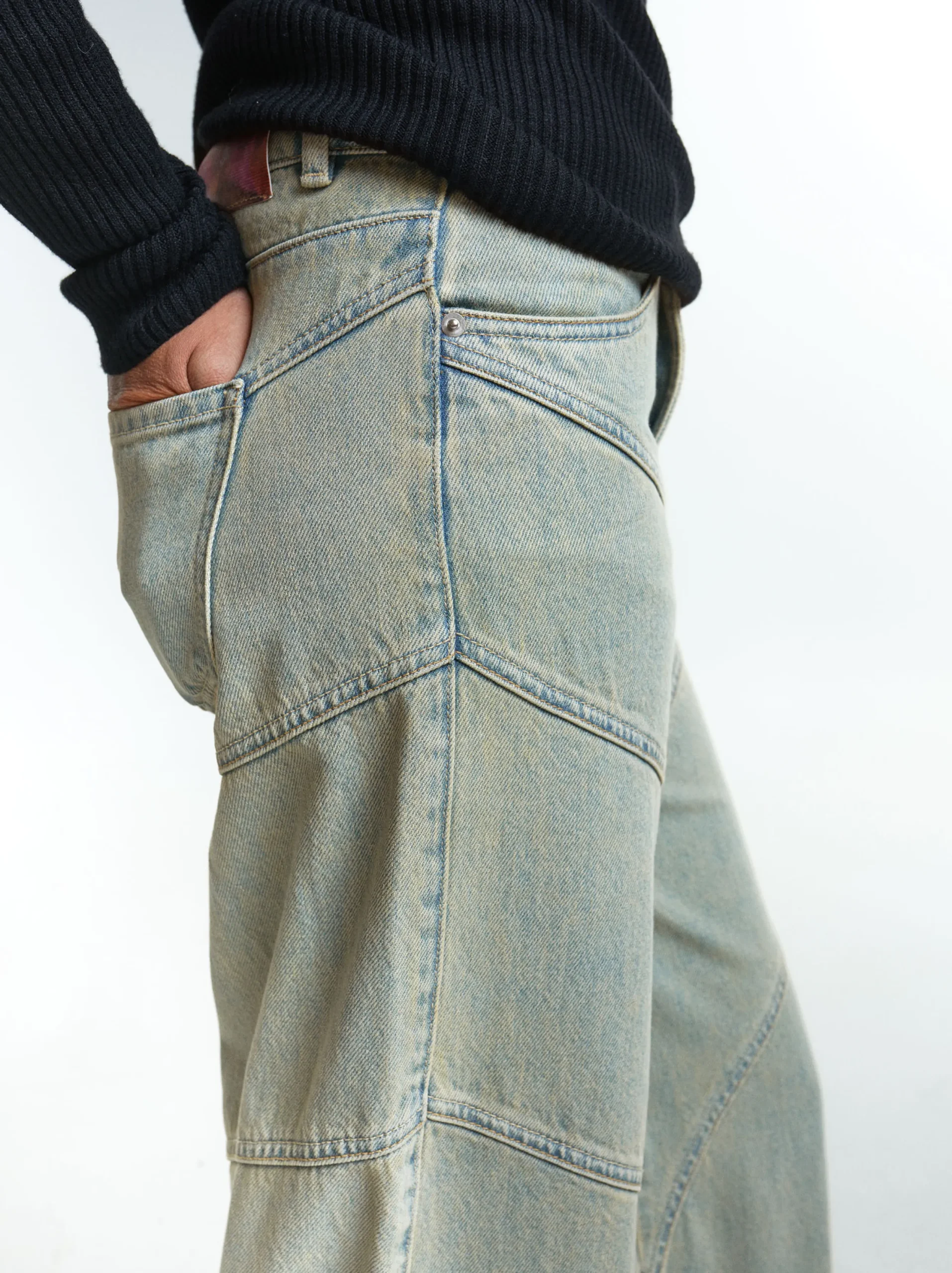 PARFOIS Pantalón Vaquero De Tiro Medio Azul Sale