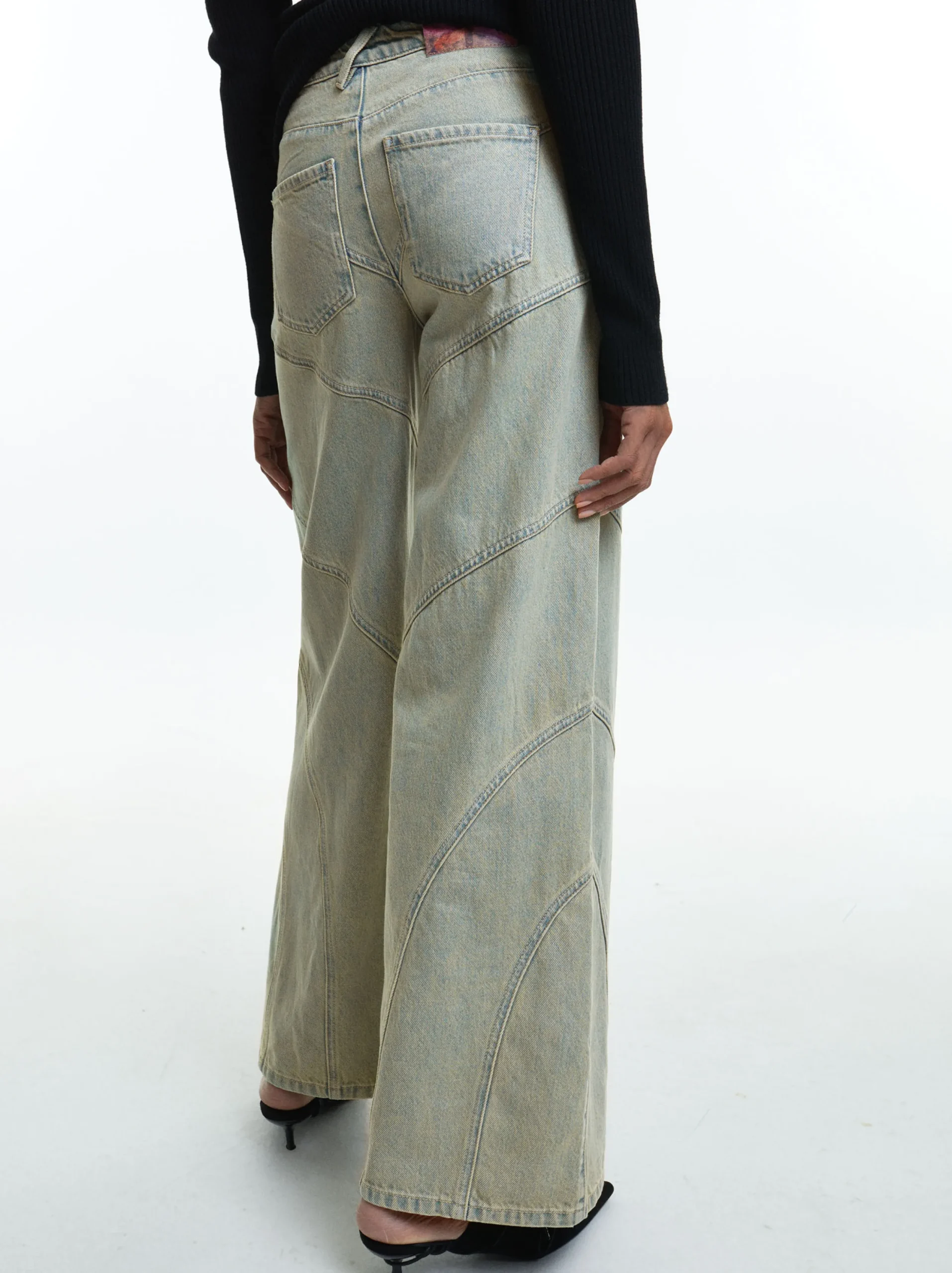 PARFOIS Pantalón Vaquero De Tiro Medio Azul Sale