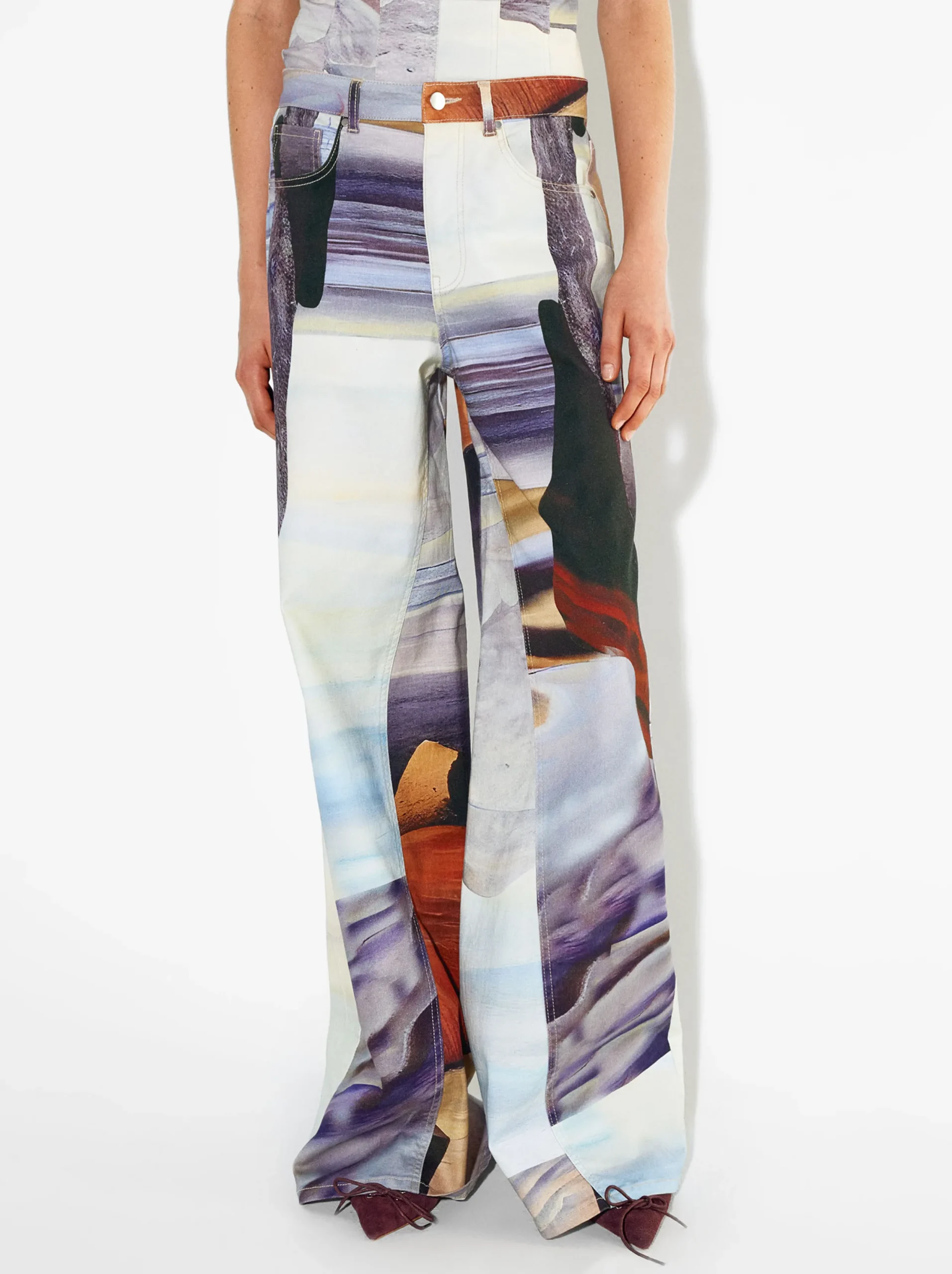 PARFOIS Pantalón Vaquero Estampado Multicor Discount