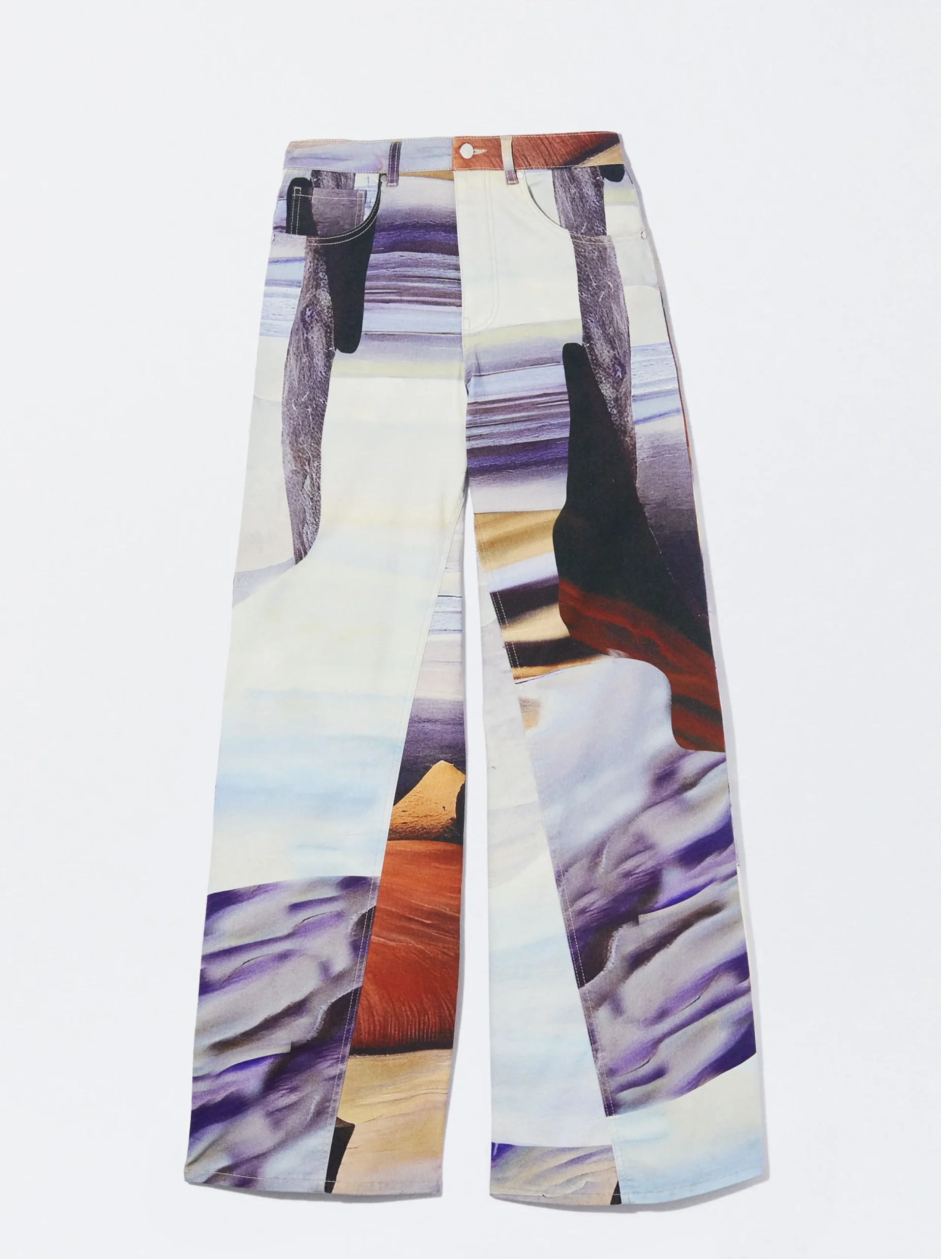 PARFOIS Pantalón Vaquero Estampado Multicor Discount