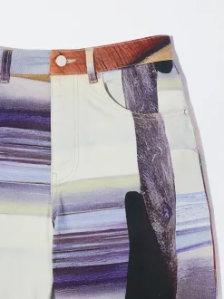 PARFOIS Pantalón Vaquero Estampado Multicor Discount