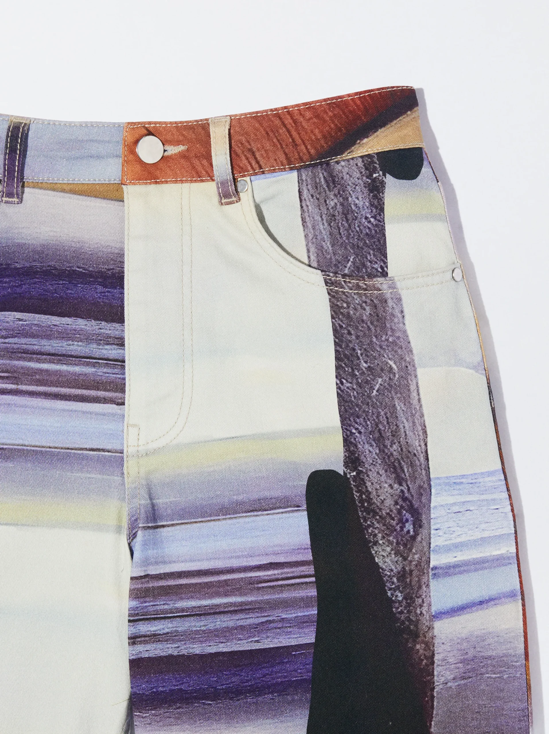 PARFOIS Pantalón Vaquero Estampado Multicor Discount
