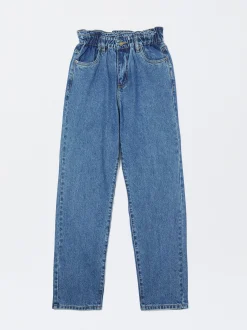 PARFOIS Pantalón Vaquero Paperbag Azul Outlet