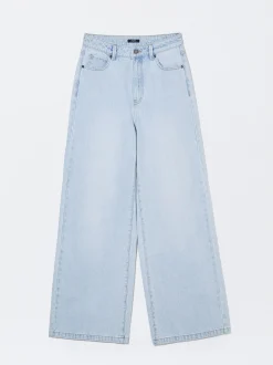PARFOIS Pantalón Vaquero Wide Leg Azul Best