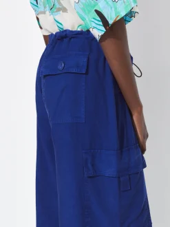 PARFOIS Pantalones Cargo Algod&oacute;n Azul Cheap
