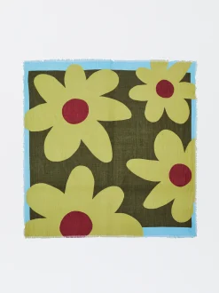 PARFOIS Pañuelo Con Estampado Floral Verde Cheap